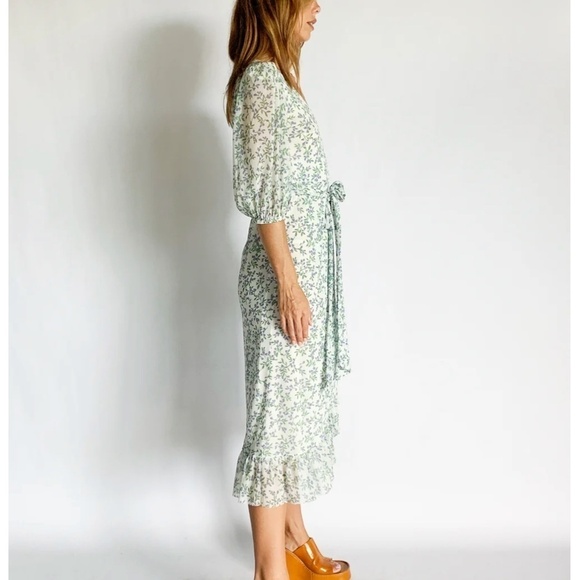 Ganni Tilden Mesh Wrap Dress - Picture 4 of 12